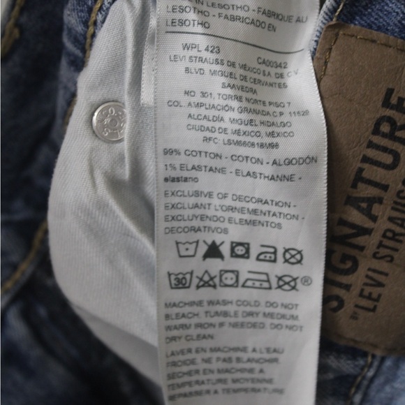 Signature by levi strauss Mens denim jeans size W29 L30 - Picture 13 of 13